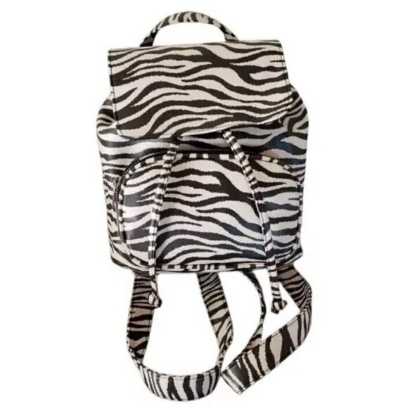 Wild Fable Zebra Print Mini Flap Backpack - Picture 1 of 3
